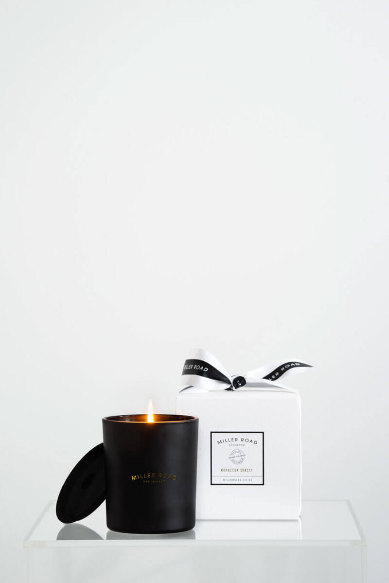 Miller Road's gorgeous Luxury Range candles in Matte Black